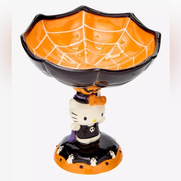 SANRIO x HELLO KITTY Spiderweb Halloween Candy Dish - Picture 4 of 8